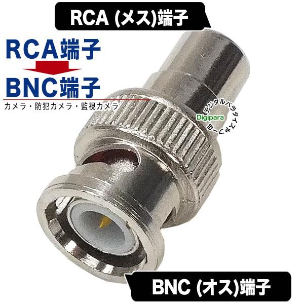 RCA-BNC変換アダプタ RCA(メス)⇔BNC(オス) アンテナデータ変換 画像
