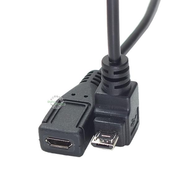 直角端子 フル結線 延長用マイクロusbケーブル Microusb オス 上l型 Microusb メス Otg 充電ケーブル延長 Usbmc Ca20ulf H82201 変換名人 Digipara82201 デジタルパラダイス 通販 Yahoo ショッピング