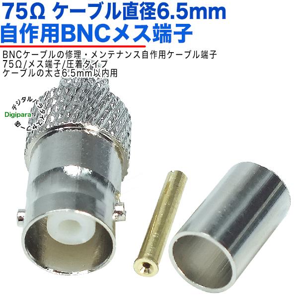 75�����a6.5mm�p BNC(���X)�[�q  BNC(���X)-�����^�C�v 75�� BNC�P�[�u����C�E����E�����e�i���X �h�ƃJ���� �P�[�u�����a6.5mm�p  B-NC59zcE