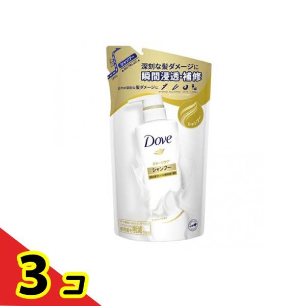 ユニリーバ Dove(ダヴ)ダメージケア シャンプー 詰め替え用 350g ×3個