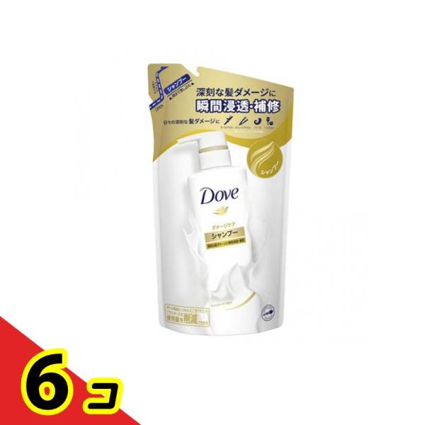 ユニリーバ Dove(ダヴ)ダメージケア シャンプー 詰め替え用 350g ×6個
