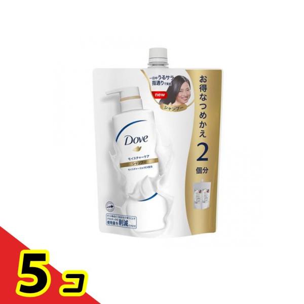 ユニリーバ ヘアケア なめらか うるおい 浸透 ダヴモイスチャーケア シャンプー 詰め替え用 700g ×5個