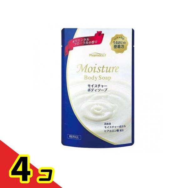 熊野油脂 ファーマアクト モイスチャーボディソープ 詰め替え用 400mL ×4個