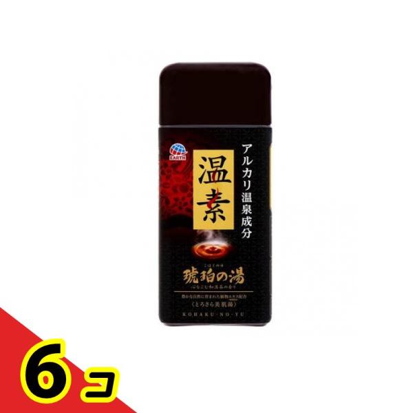 アース製薬 温素 琥珀の湯 600g 6個セット : 通販できるみんなのお薬