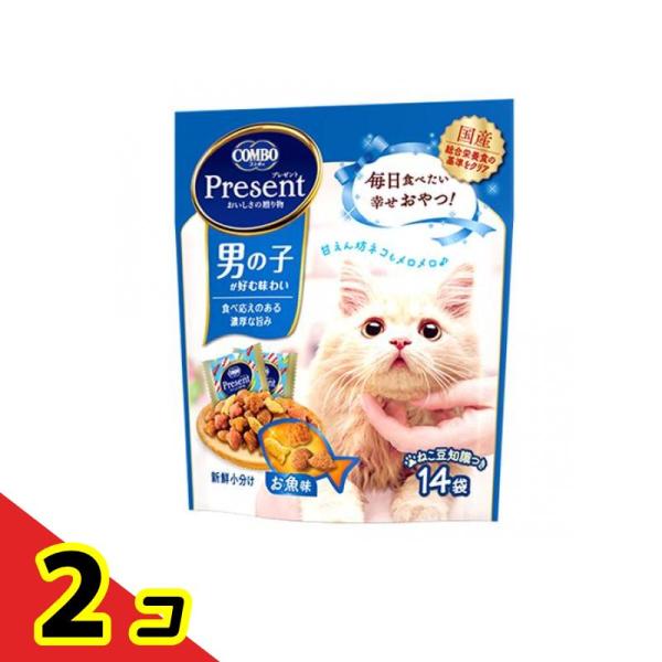 COMBO コンボプレゼント キャット おやつ 男の子 お魚味 14袋入 (42g