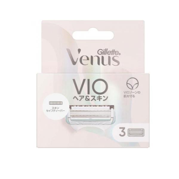 他サイト： ジレット ヴィーナス VIOヘア&amp;スキン 替刃 3個入  (1個)の商品画像