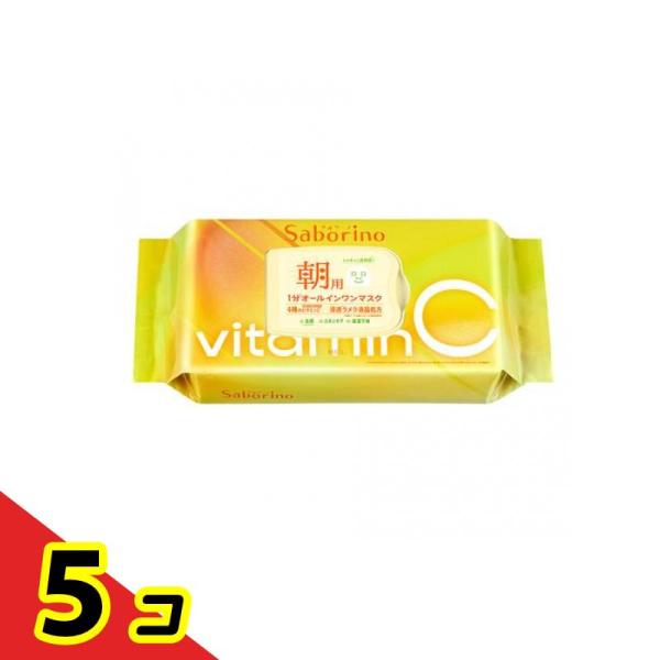 サボリーノ 朝用マスク 目ざまシート ビタットC 30枚入 5個セット