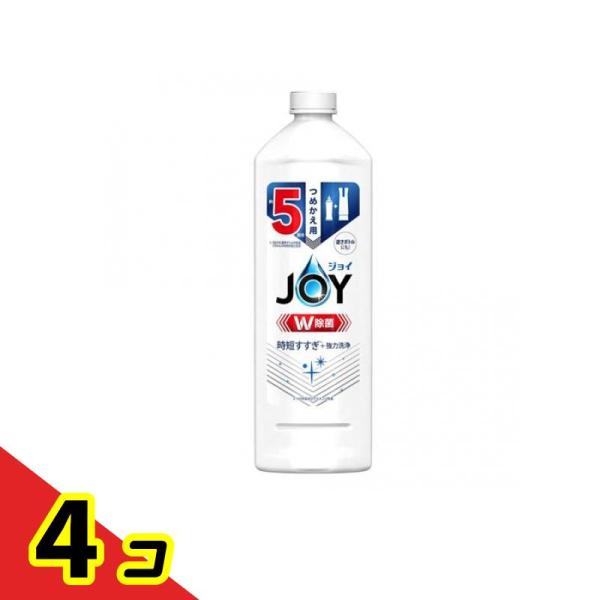 P&G ジョイ W除菌 食器用洗剤 さわやか微香 詰め替え 特大 670mL ×4個