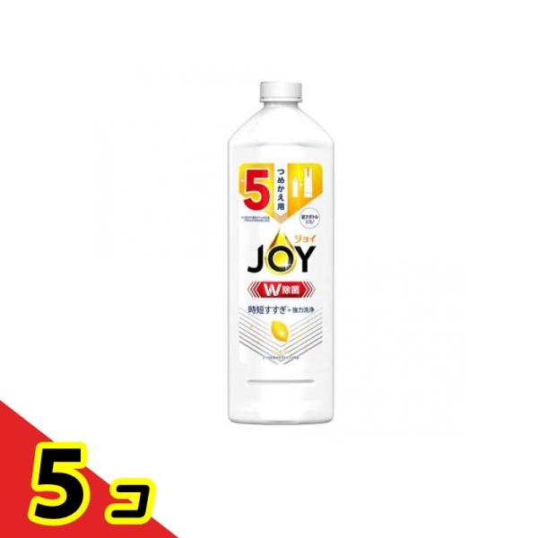 P&Gジャパン JOY W除菌 ジョイコンパクト スパークリングレモンの香り 670mL (詰め替え用 特大サイズ) ×5個