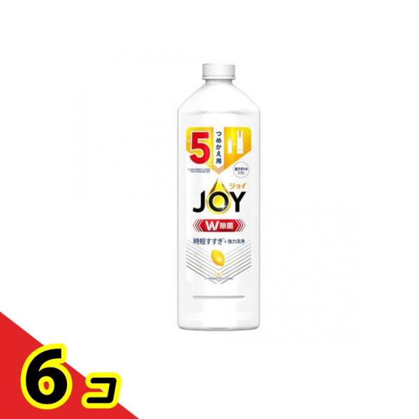 P&Gジャパン JOY W除菌 ジョイコンパクト スパークリングレモンの香り 670mL (詰め替え用 特大サイズ) ×6個