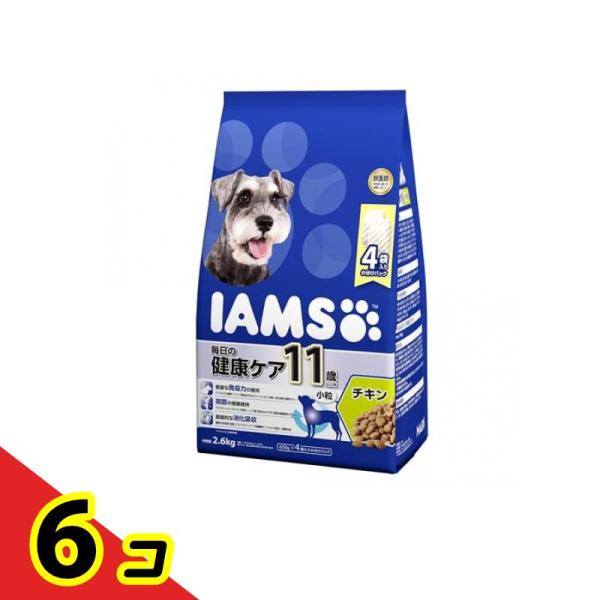 マース アイムス(IAMS) ドッグフード 11歳以上用 毎日の健康ケア チキン小粒 2.6kg ×6個