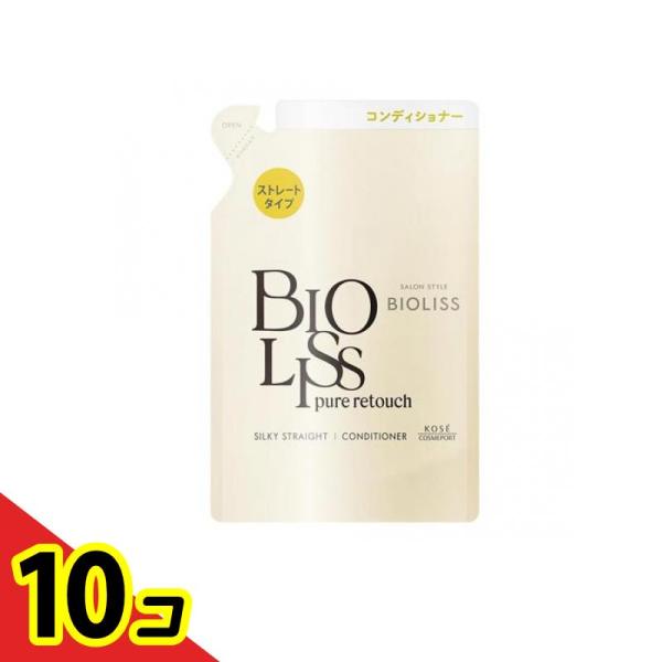 コーセーコスメポート SS ビオリス ピュアレタッチ うねさぁら ヘア コンディショナー 詰め替え用 340mL ×10個