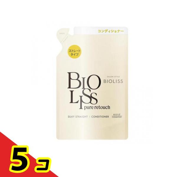 コーセーコスメポート SS ビオリス ピュアレタッチ うねさぁら ヘア コンディショナー 詰め替え用 340mL ×5個