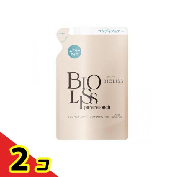 コーセーコスメポート SS ビオリス ピュアレタッチ ぺたふぅわ ヘアコンディショナー 詰め替え用 340mL ×2個