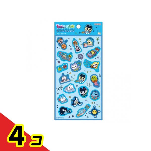 たまごっち たまごっちステッカー ぷっくりシール ブルー 1シート入 4