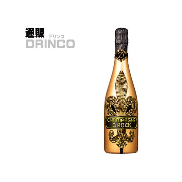 スパークリングワイン D.ROCK ブリュット ゴールド ルミナス（ロゴ部分発光） 750ml 瓶 1本