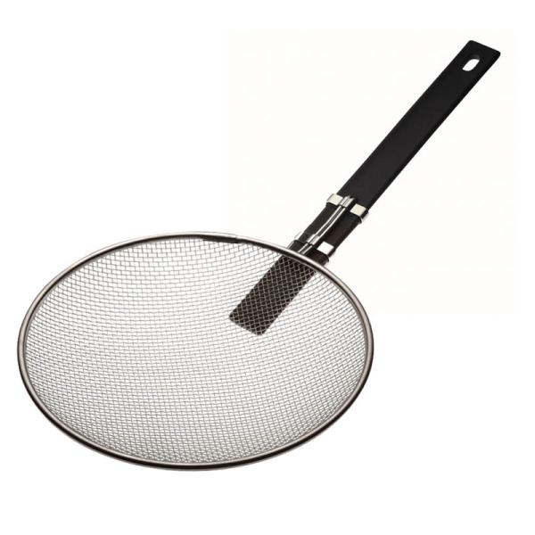 ラーメン作り、プロはもちろん、道具にこだわればこれでなくては！道具を使いこなすのもラーメン作りの楽しみの一つ。スリースノーそば揚　ヨコ型 SPS樹脂柄付き衛生面と耐久性を追求した平ザル材質本体：18-8ステンレス/　柄：SPS（ガラス繊維入...