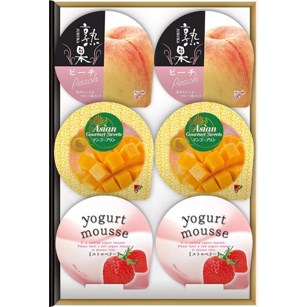 金澤兼六製菓 フルーティーデザートギフト 6個入 詰め合わせ 洋菓子 スイーツ ギフト マンゴープリン ゼリー ヨーグルトムース 個包装 DC-6