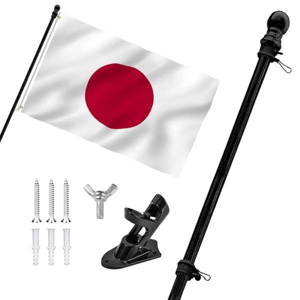 「商品情報」「主な仕様」【風に強く、絡まりにくいデザイン】国旗、社旗、応援旗など、様々な旗を飾るのに最適な旗用ポールです。風が吹いても絡まりにくいデザインなので、常に美しく旗を掲揚することができます。【組み立て簡単、収納コンパクト】5つのパ...