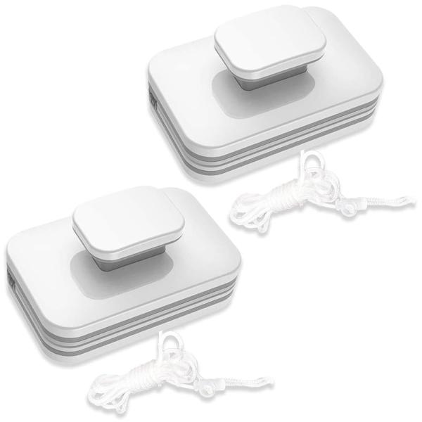 「商品情報」【両面同時に窓掃除が可能！時短＆便利】 マグネット式ウィンドウクリーナーを使用すれば、窓の内側と外側を同時に拭き上げることが可能。窓を挟み込み、磁力でしっかり固定されるので、従来の掃除よりも効率的に汚れを取り除けます。特に2階部...