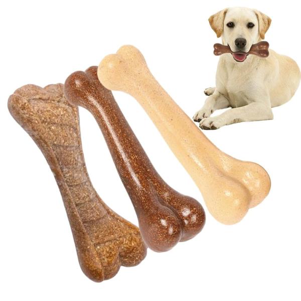 SALUDABLE 犬 噛む おもちゃ 玩具 歯磨き かみかみ 骨 食べても大丈夫 15cm 3本