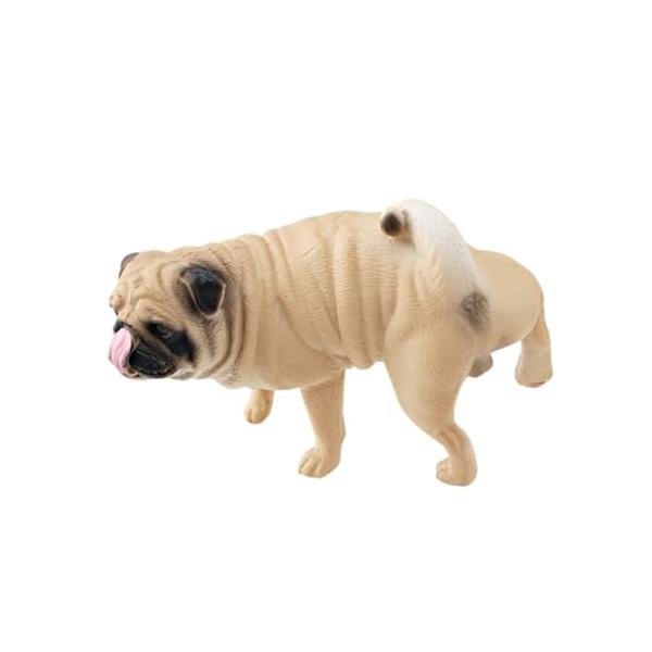 SALUDABLE 犬 置物 フィギュア おもしろグッズ インテリア 面白いプレゼント 雑貨 可愛い (パグ・おしっこ)