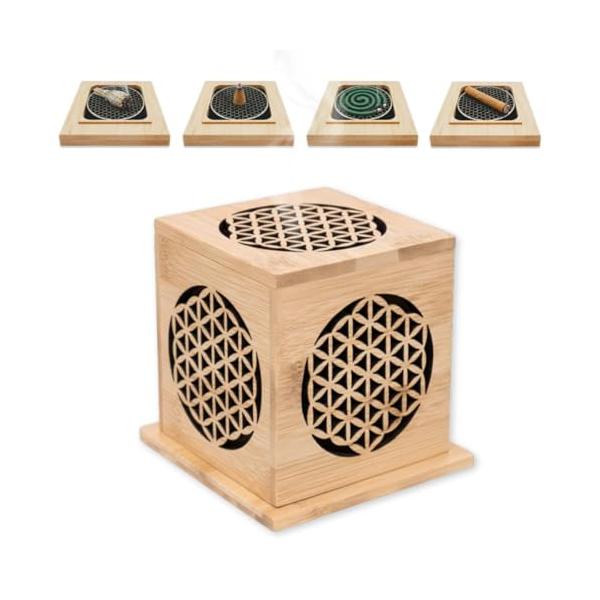 「商品情報」「主な仕様」【竹の温もりで癒しの時間を整えるお香スタンド】自然の竹材を贅沢に使用したお香立ては、やさしい質感と落ち着いた佇まいが魅力です。透かし彫りから立ち上る煙はまっすぐに伸び、眺めているだけで心が静まり、深いリラックスへ導き...