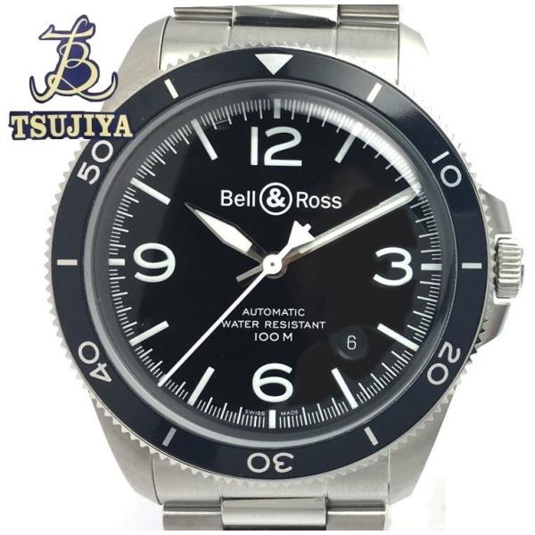 Bell Rossベル Brv2 92bl ロス Brv2 92bl ブラックスチールダイバー メンズウォッチ 中古a 辻屋質店 メンズ腕時計 メンズウォッチ 1 辻屋質店店