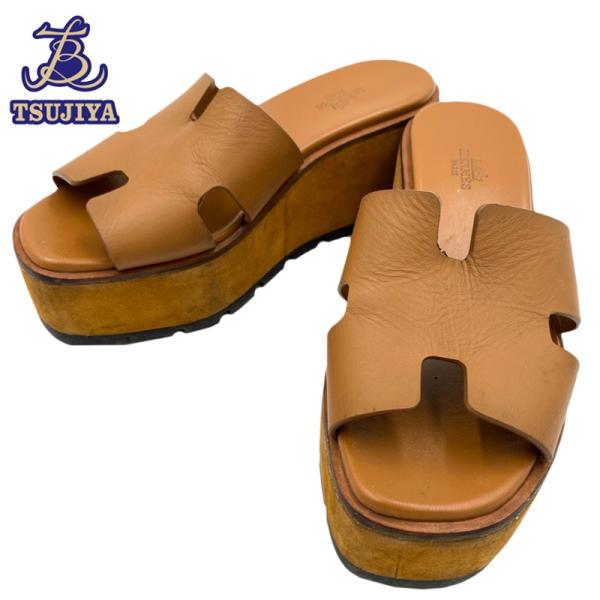 HERMES（エルメス） 中古AB HERMES サンダル エズ ブラウン レディース