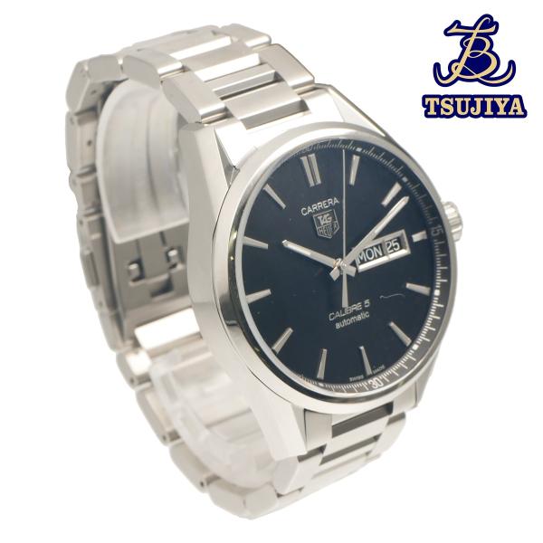 中古A 美品 TAGHEUER タグホイヤー カレラ WAR201A-1 メンズウォッチ ブラック文字盤 裏スケ オートマ 辻屋質店W1565