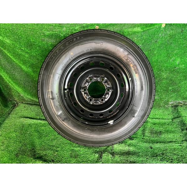 200系 ハイエース 純正15インチ 鉄ホイール スペアタイヤ 1本 中古品