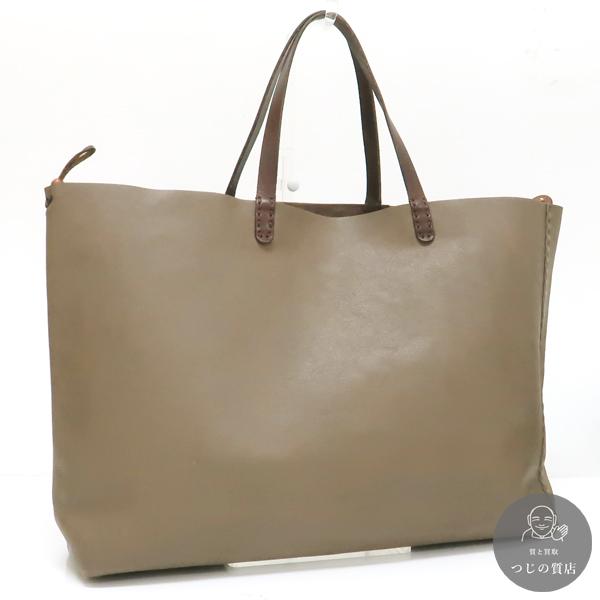 HENRY CUIR トートバッグ レザー ブラウン 美品 アンリークイール 質屋  