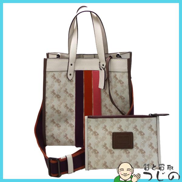 COACH コーチ 2WAYトートバッグ フィールド トート ホース アンド  