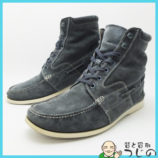 Bally BALLY スエードブーツ ボア付き メンズ US:9D EU:8E SVJE ZELIN 