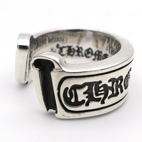 CHROME HEARTS クロムハーツ スクロールラベルリング ラージ 約14号 