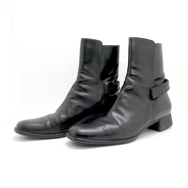 CHANEL（シャネル） ショートブーツ レザー ブラック サイズ36C 23cm