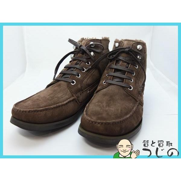 Bally BALLY スエードブーツ バックスキン ムートン #8E 27cm レース 