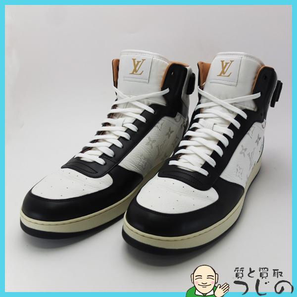 送料無料 ルイ・ヴィトン リヴォリ・ラインスニーカー 1A5EQ6 #11 29.5cm ハイカット シューズ 靴 美品 LV LOUIS  VUITTON 質屋つじの