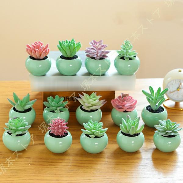 多肉植物 造花 本物そっくり ミニ インテリアグリーン 造花 観葉植物 寄せ植え ボトル フェイクグリーン 人工観葉植物 リアルな外観 鮮やかな色 本物のタッチ