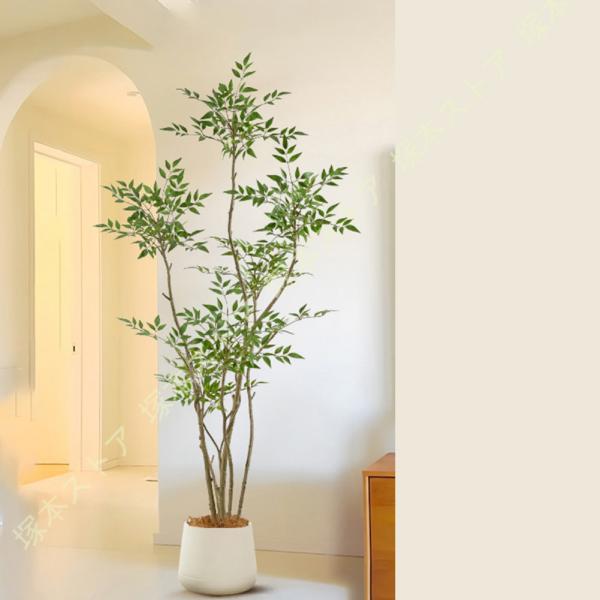 大型人工観葉植物 南天でおしゃれ空間作り