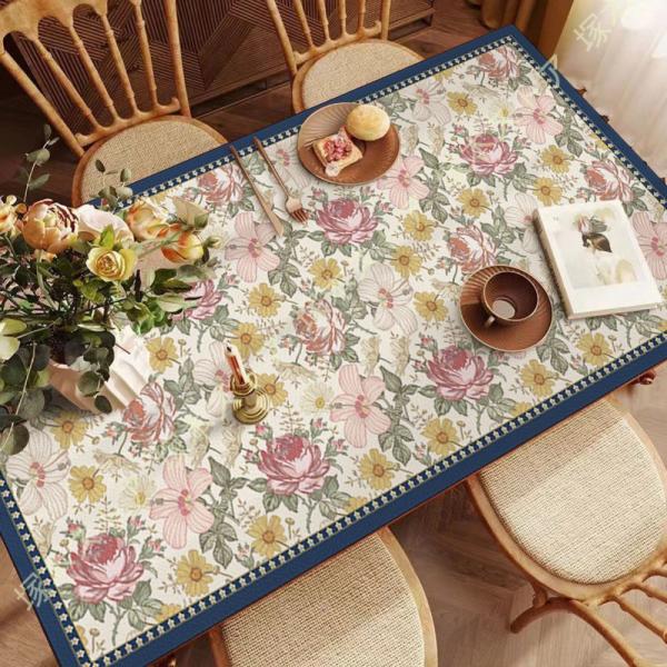 テーブルクロス 撥水 撥油 レザー調 おしゃれ テーブルマット 北欧 テーブルカバー 合皮 食卓カバー 大判 厚手 防水 汚れ防止 滑り止め 耐久 耐熱