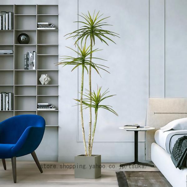 観葉植物 ドラセナ フェイクグリーン 鉢植え 癒し 大型 大さい 常緑樹 オフィス 室内 リビング 玄関 インテリア飾り 水やり不要 枯れない 害虫が発生しない