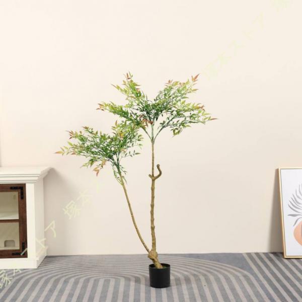 人工観葉植物 人工竹の木 笹 人工観葉樹 フェイクグリーン 和風 花粉
