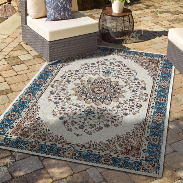 [Release date: May 17, 2023]◆全体の厚さは約6mmです。 ◆材質：（表）ポリエステル ／ 裏面：不織布(滑り止め加工)  上品で優美に、そして、華やかな、上品で豪華、エレガントタイプのペルシャデザインです。 お部...