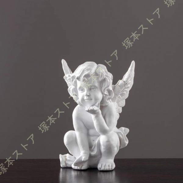 🔷🔶🔷ba13/86 大理石 天使 置物 高さ85.5cm 欠けあり エンジェル 小鳥