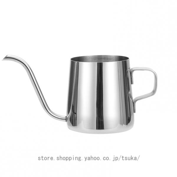 温度計付き コーヒーポット ドリップ用 コーヒーケトル 細口 直火対応 IH対応 蓋付き ドリップケトル 珈琲 紅茶 お茶 ドリップポット ステンレス製