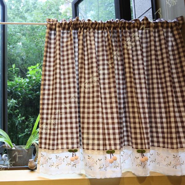 ⭐️アメリカンカントリー雑貨❤ハート♡いっぱい☘️　レースカフェカーテン ⭐️アメリカンカントリー雑貨❤ハート♡いっぱい☘️ レース