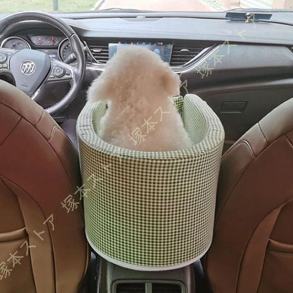犬ベッド 車載 ペットソファー ベッド クッション 猫 犬 カー用品 車 自動車 車用 座席 助手席 後部座席 固定ドライブベッド アームレスト 安全 安心 肘掛け