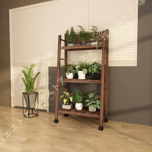 フラワースタンド 木製 3段 ガーデンラック 大型 フラワーラック 園芸