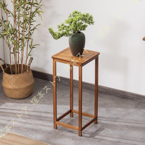 花台 花瓶台 フラワースタンド おしゃれ 園芸ラック 竹製 観葉植物